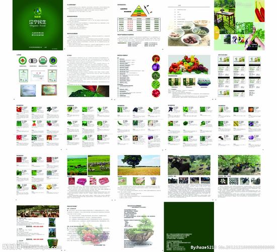 有机食品公司 企业形象宣传册源文件__画册设计_广告设计_源文件图库